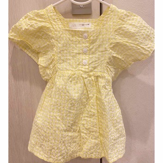 ザラキッズ(ZARA KIDS)の【ZARA kids】ギンガムチェック　チュニック2〜3y 98cm(Tシャツ/カットソー)