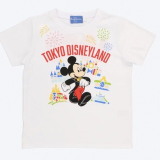 ディズニー(Disney)のディズニーリゾート　ディズニーランド　限定　公式　tシャツ　半袖　100 白(Tシャツ/カットソー)