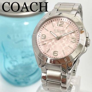 COACH - 82 COACH コーチ時計 レディース腕時計 ピンク シグネチャー柄