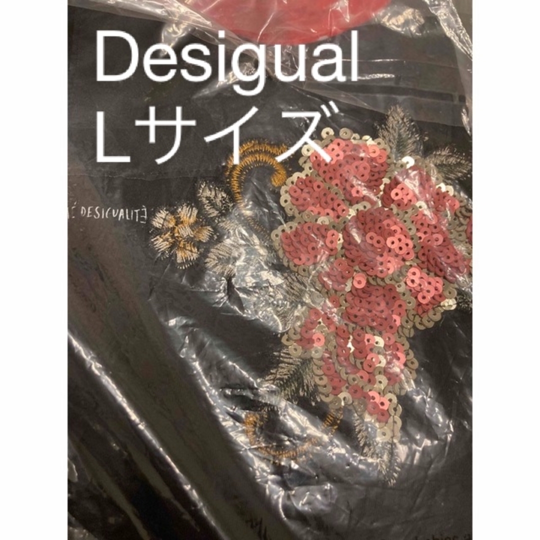 DESIGUAL(デシグアル)の新品✨タグ付き♪定価8,900円　デシグアル　半袖　デザインTシャツ　L レディースのトップス(Tシャツ(半袖/袖なし))の商品写真