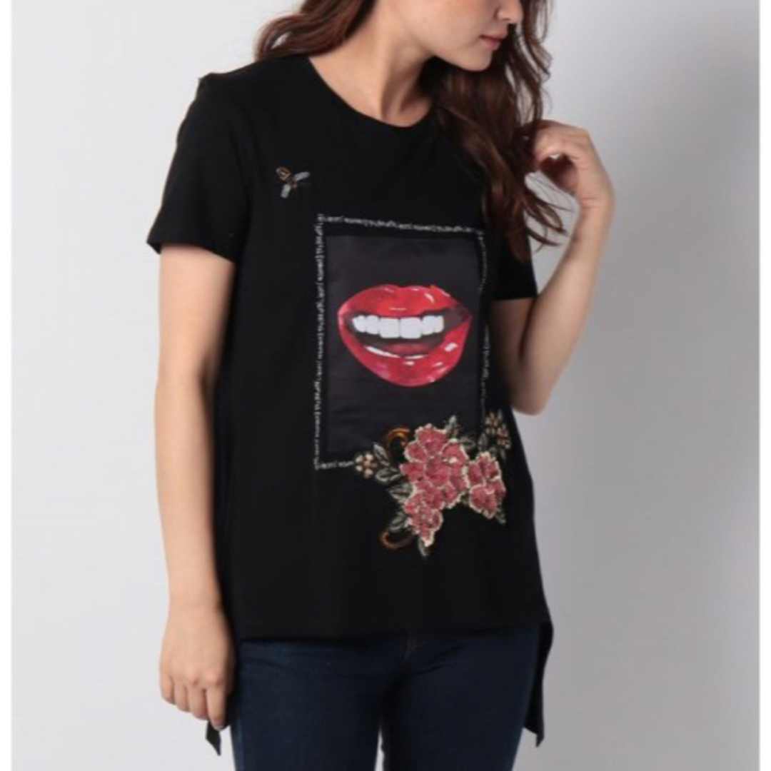 DESIGUAL(デシグアル)の新品✨タグ付き♪定価8,900円　デシグアル　半袖　デザインTシャツ　L レディースのトップス(Tシャツ(半袖/袖なし))の商品写真