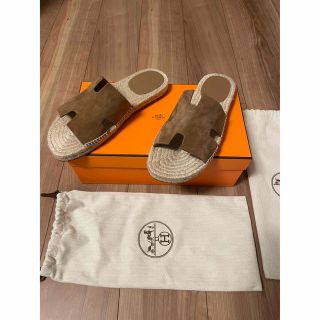 エルメス アンティグア 正規品 サンダル HERMES エスパドリーユ leon