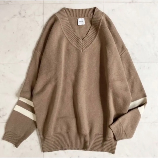 ■スピック&スパン■ 新作 wool Vネックニット