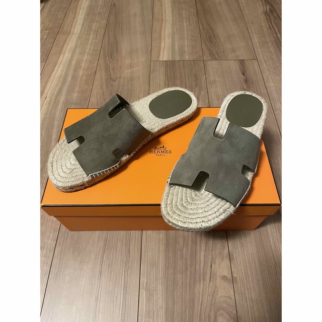 エルメス アンティグア 正規品 サンダル HERMES エスパドリーユ leon
