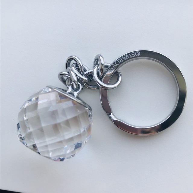 SWAROVSKI - スワロフスキーボールキーチェーン キーホルダーの SWAROVSKI - スワロフスキーボールキーチェーン キーホルダーの