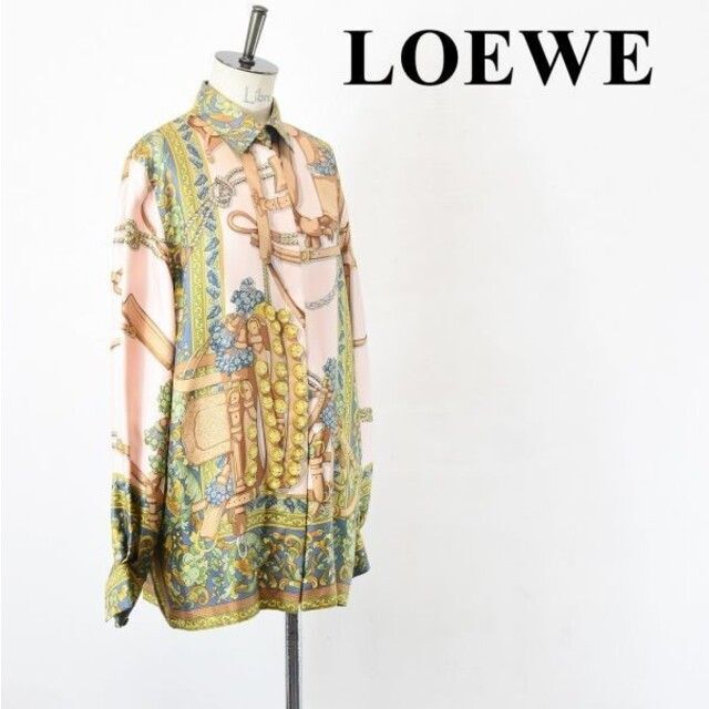 SL AJ0051 高級 LOEWE ロエベ 光沢 テロテロ 生地 長袖