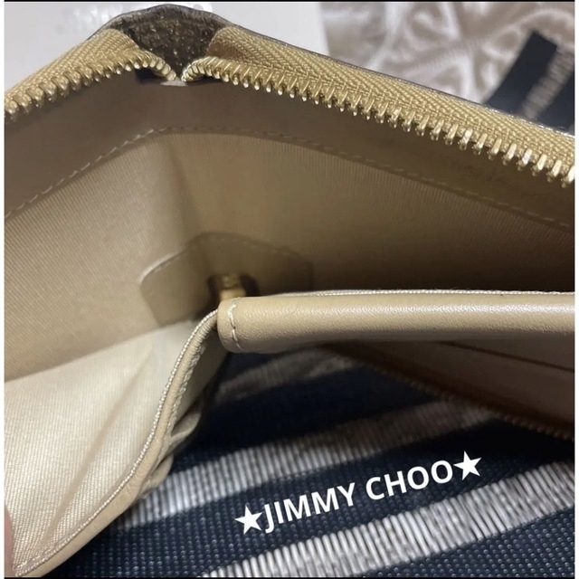 JIMMY CHOO(ジミーチュウ)の☆専用です☆【正規品】ジミーチュウ  スタースタッズ ☆ゴールド☆ 高級財布 レディースのファッション小物(財布)の商品写真