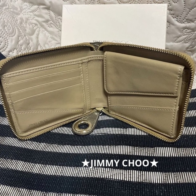 JIMMY CHOO(ジミーチュウ)の☆専用です☆【正規品】ジミーチュウ  スタースタッズ ☆ゴールド☆ 高級財布 レディースのファッション小物(財布)の商品写真