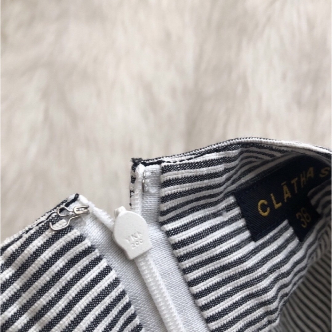 Lochie(ロキエ)のCLATHAS Stripe frill  mini 💙 レディースのスカート(ミニスカート)の商品写真