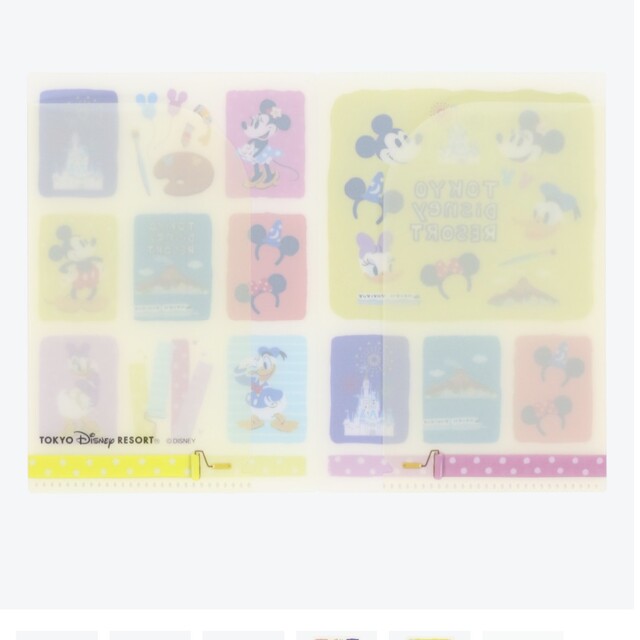 Disney(ディズニー)のクリアホルダー2枚セット エンタメ/ホビーのアニメグッズ(クリアファイル)の商品写真