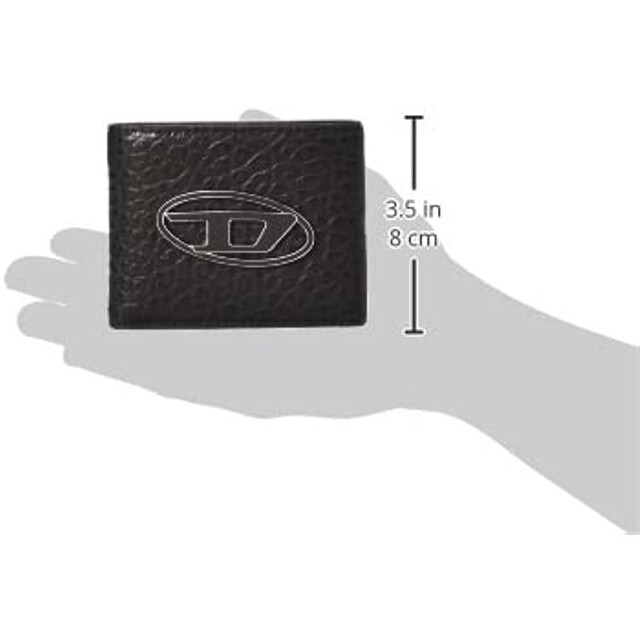 DIESEL ディーゼル 折り財布 カウレザー ブラック X08818P4652