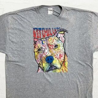 KiI JERZEES ビンテージ 90s 犬　絵　絵画　アート　芸術 Tシャツ(Tシャツ/カットソー(半袖/袖なし))