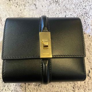 セリーヌ(celine)の【極美品】CELINE スモールウォレット16セーズシャイニーカーフスキン(財布)