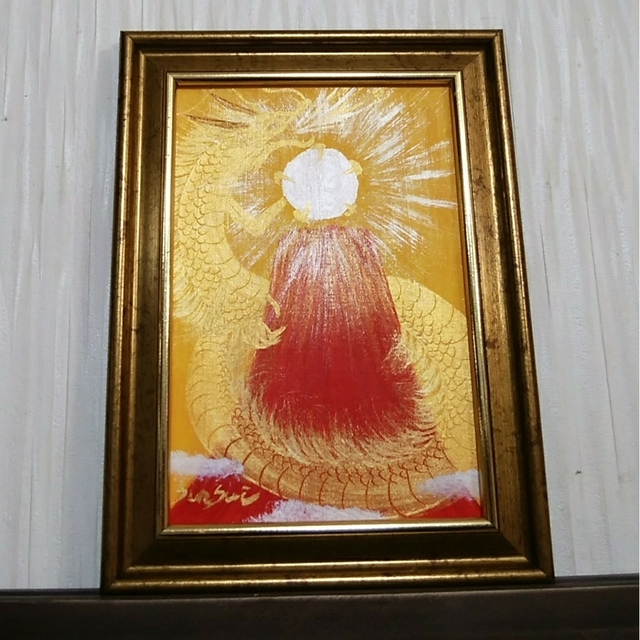 風水最強開運画*金神昇龍赤富士光玉 金運 龍神 大願成就 風水最強開運画*金神昇龍赤富士光玉 金運 龍神 大願成就