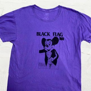 KHM ビンテージ 紫 BLACKFLAG　ブラックフラッグ　野村訓市 Tシャツ(Tシャツ/カットソー(半袖/袖なし))