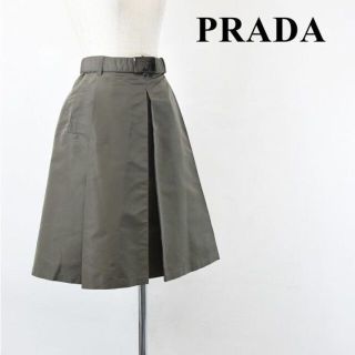 プラダ(PRADA)のSL AJ0037 高級 近年モデル PRADA プラダ テスートナイロン 光沢(ひざ丈スカート)