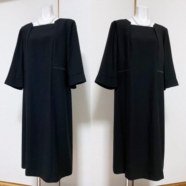 ◇当日発送可能【美品】人気デザイン!東京ソワール 高級喪服礼服 19号