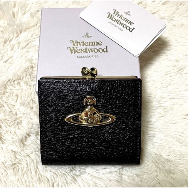Vivienne Westwood(ヴィヴィアンウエストウッド)の【専用】ヴィヴィアンウエストウッド 二つ折り財布 がま口財布 オーブ ゴールド レディースのファッション小物(財布)の商品写真