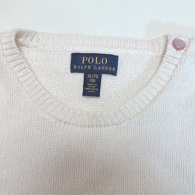 POLO RALPH LAUREN(ポロラルフローレン)のレアカラー♡ラルフローレン　ポロベアニット　アイボリー　ファミリー レディースのトップス(ニット/セーター)の商品写真