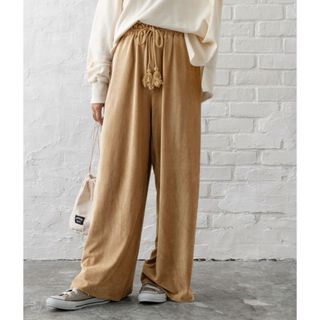 ニューリーミー(Newlyme)の【美品】Newlyme コーデュロイ ストレッチ タッセル ワイドパンツ(その他)