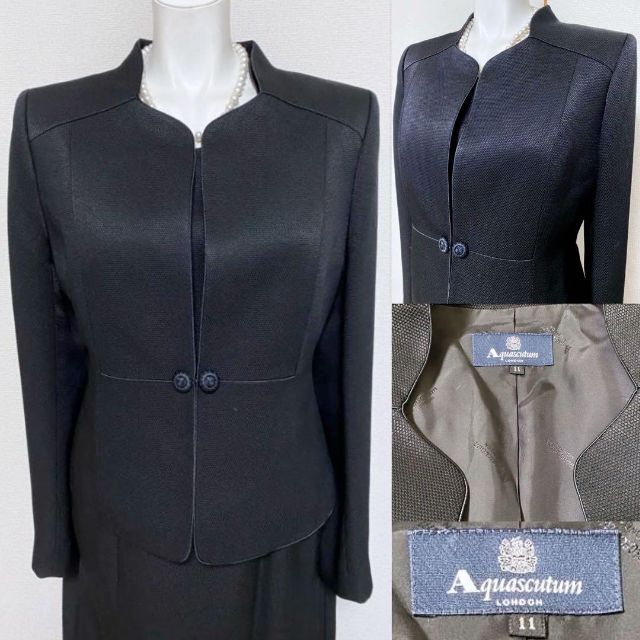 ◇当日発送可能【美品】アクアスキュータム シルク混み!高級喪服礼服