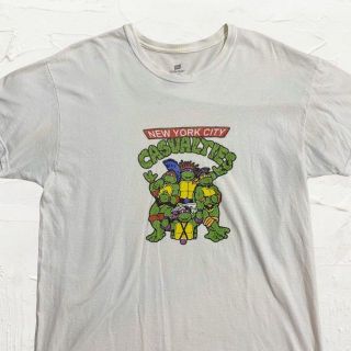 KHC Hanes ミュータントタートル　カジュアルティーズ　バンド Tシャツ(Tシャツ/カットソー(半袖/袖なし))