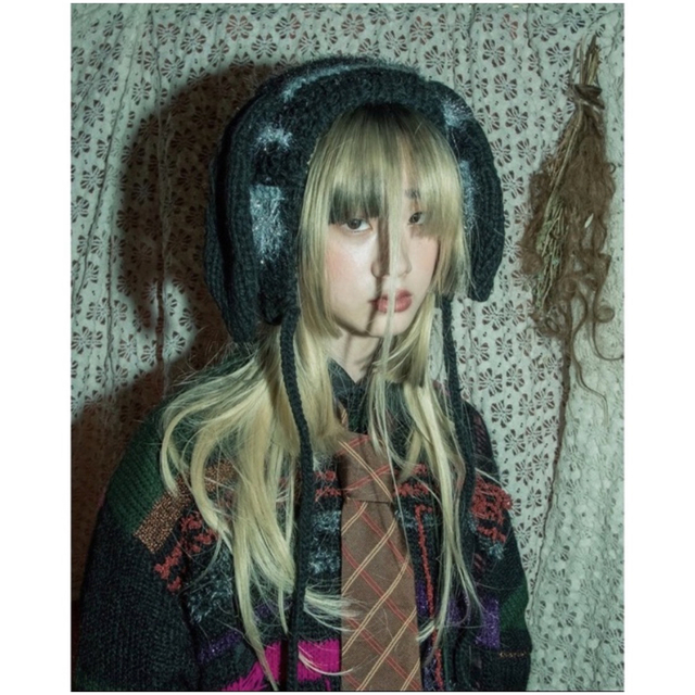 縷縷夢兎 rurumu: usa-mimi knit cap black っているショップをご