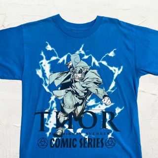 KGX THOR 青 MARVEL　マーベル　マイティソー Tシャツ(Tシャツ/カットソー(半袖/袖なし))