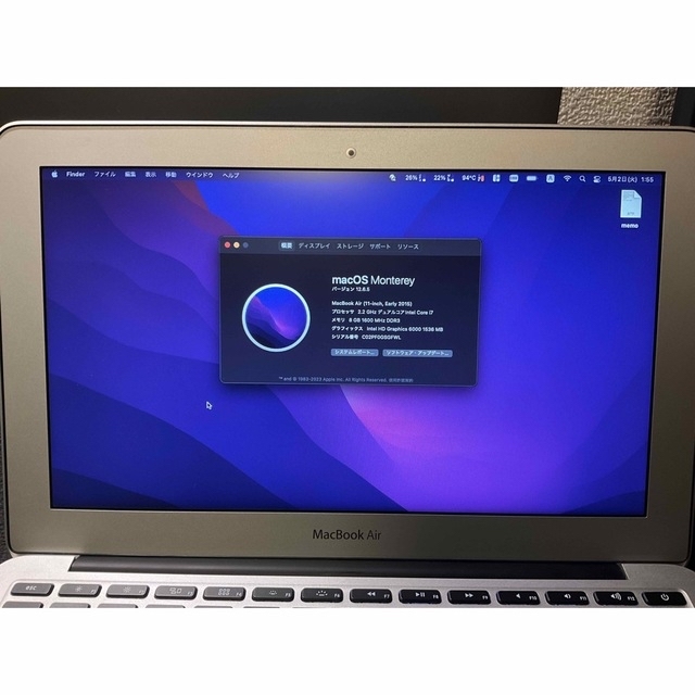 【完品】 MacBook Air 2015 11インチ 8GB 512GBMacBookPro