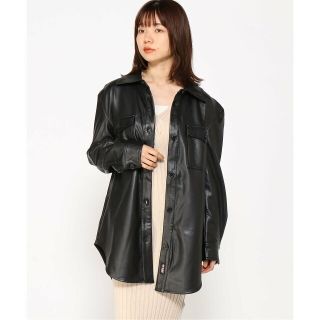 ゲス(GUESS)の【ブラック(JTMU)】(W)Leather Shirt Jacket(その他)