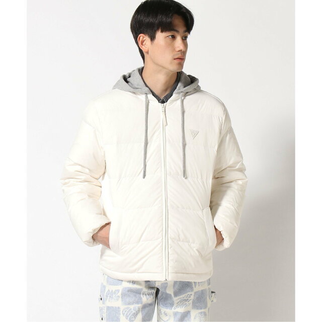 【ホワイト(WHT)】(M)Hooded Down Jacket