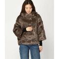 【ブラウン(F1GY)】【38】(W)Luna Faux Fur Jacket