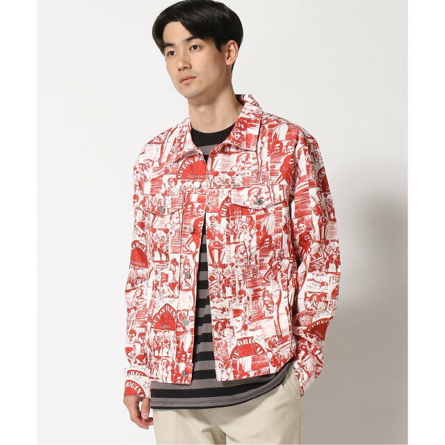 GUESS(ゲス)の【その他/レッド系(F0E1)】【M】(M)Cali Trucker Jacket メンズのジャケット/アウター(その他)の商品写真