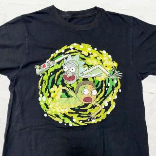 KGB ビンテージ   黒 リックアンドモーティ　アニメ　キャラ Tシャツ(Tシャツ/カットソー(半袖/袖なし))