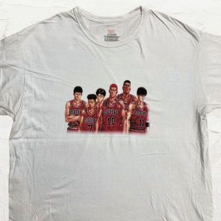 KES Hanes ビンテージ   白 スラムダンク　アニメ　キャラ Tシャツ(Tシャツ/カットソー(半袖/袖なし))