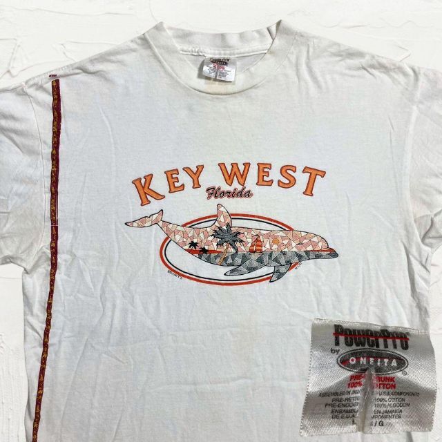 KFG ONEITA ビンテージ  白 フロリダ　マイアミ　スーベニア Tシャツ メンズのトップス(Tシャツ/カットソー(半袖/袖なし))の商品写真