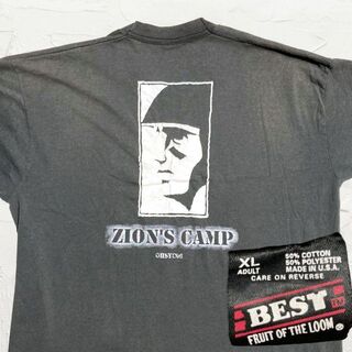 KFA 90s USA製 黒 ZION'S CAMP　ザイオンズ　キャンプ T(Tシャツ/カットソー(半袖/袖なし))