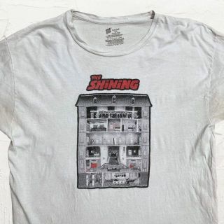 KEZ Hanes 白 SHINING　シャイニング　映画　ムービー Tシャツ(Tシャツ/カットソー(半袖/袖なし))