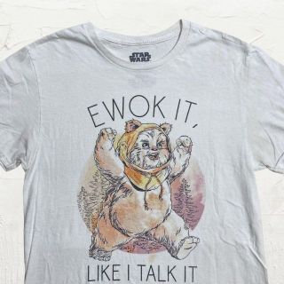 KEX STARWARS 白 スターウォーズ　イウォーク　キャラ Tシャツ(Tシャツ/カットソー(半袖/袖なし))