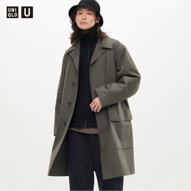 M | UNIQLO U | ブロックテックコート | ブラウン