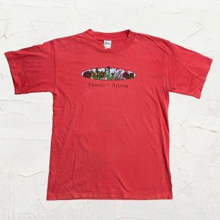 KER ビンテージ 90s  赤 アリゾナ　フェニックス　スーベニア Tシャツ(Tシャツ/カットソー(半袖/袖なし))