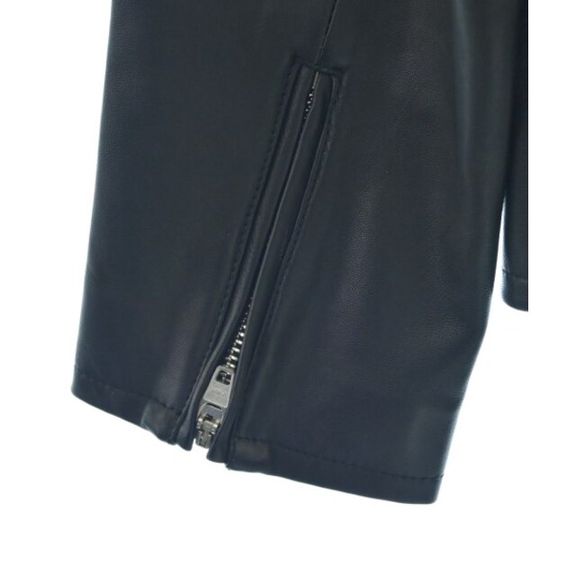 【高級】 シンプリシテェ ラムレザー 羊革 ライダースジャケット ブラック 黒