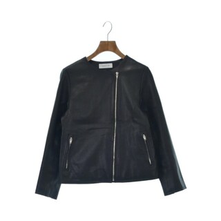 【高級】 シンプリシテェ ラムレザー 羊革 ライダースジャケット ブラック 黒