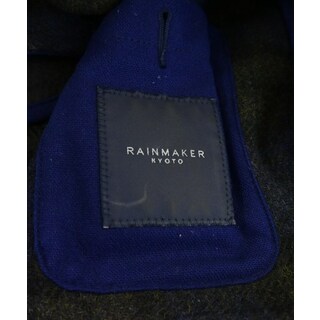 RAINMAKER ステンカラーコート 44(S位) 紺x緑x黒(チェック)