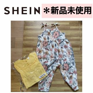 おがち様✳︎SHEIN  シーイン　ワンピース　トップス　花柄 女の子(Tシャツ/カットソー)