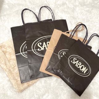 サボン(SABON)の【新品同様＆中古】サボンSABON　ショッパー　ショップ袋6枚セット薄紙5枚付(ショップ袋)