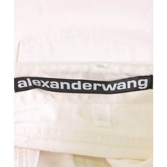 Alexander Wang(アレキサンダーワン)のALEXANDER WANG デニムパンツ 24(S位) 白(デニム) 【古着】【中古】 レディースのパンツ(デニム/ジーンズ)の商品写真