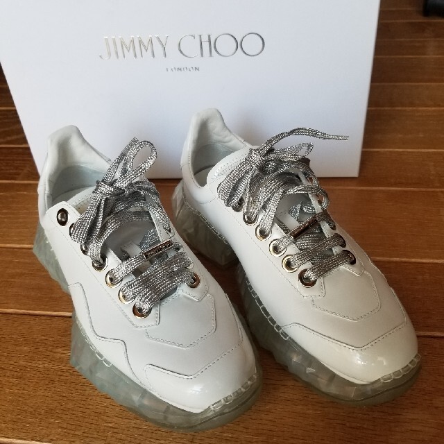 Jimmy  Choo ジミーチュウ　スニーカー　ローカット　厚底　クリアソール