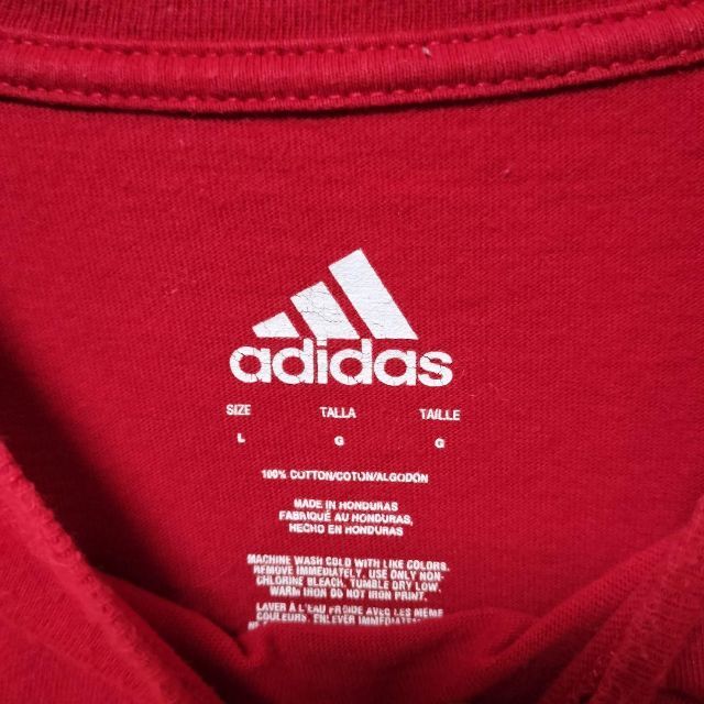 adidas(アディダス)のUSA古着 adidas ワンポイントロゴ　パフォーマンスロゴ　ゆるダボ メンズのトップス(Tシャツ/カットソー(半袖/袖なし))の商品写真