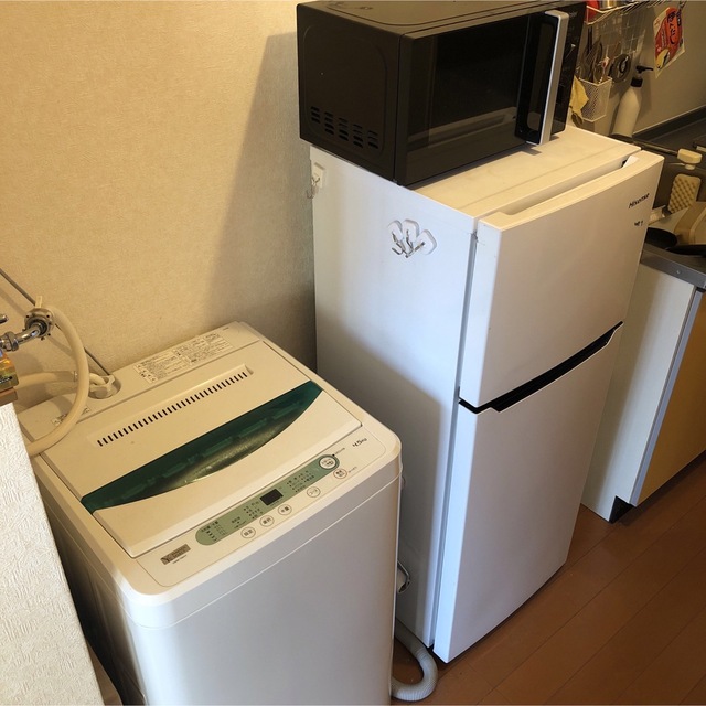 冷蔵庫・洗濯機・電子レンジ、できればセットで引き取っていただきたい